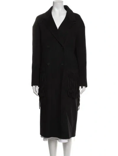 Pre-owned Allsaints Wool Coat In Black