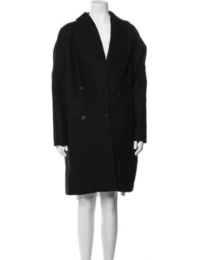 Pre-owned Allsaints Wool Coat In Black