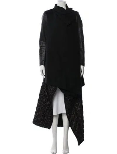 Pre-owned Allsaints Wool Coat In Black