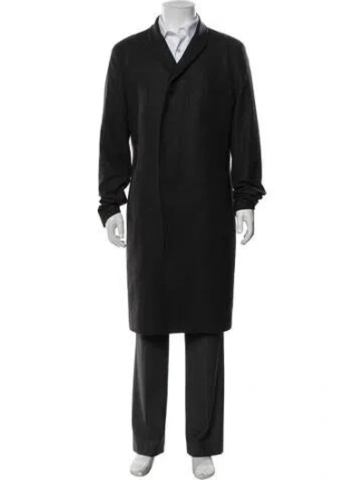 Pre-owned Allsaints Wool Coat In Black