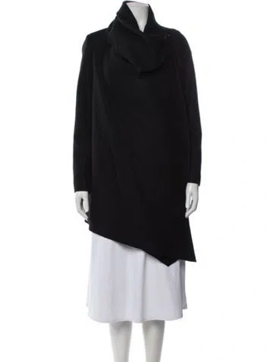 Pre-owned Allsaints Wool Coat In Black