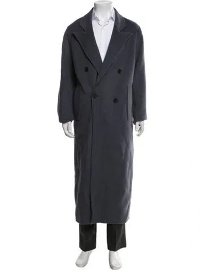 Pre-owned Allsaints Wool Coat In Blue
