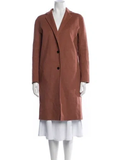 Pre-owned Allsaints Wool Coat In Brown