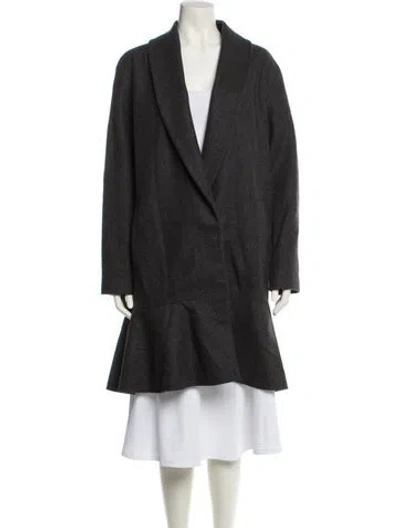 Pre-owned Allsaints Wool Coat In Gray