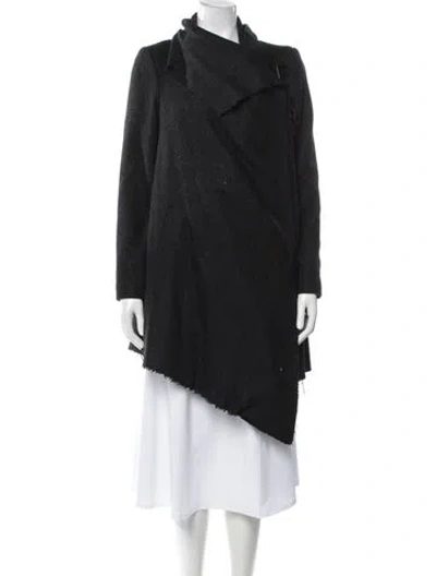 Pre-owned Allsaints Wool Coat In Gray