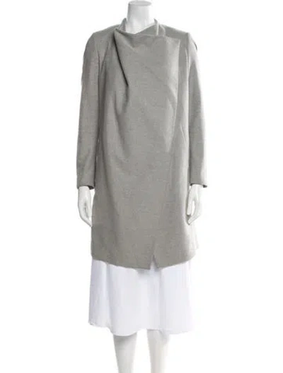 Pre-owned Allsaints Wool Coat In Gray