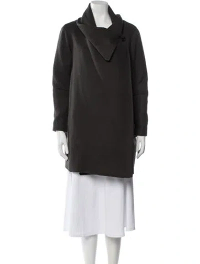 Pre-owned Allsaints Wool Coat In Gray