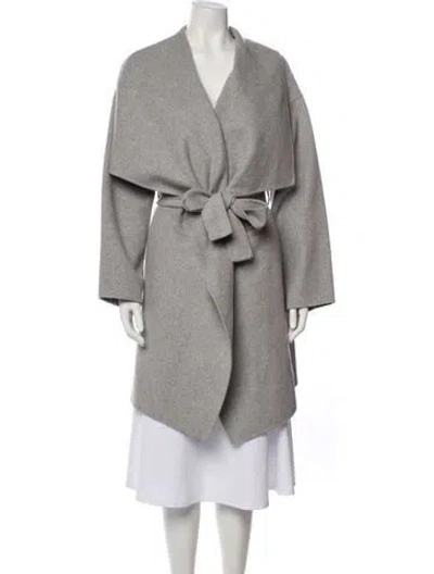 Pre-owned Allsaints Wool Coat In Gray