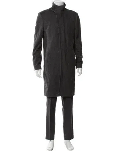 Pre-owned Allsaints Wool Coat In Gray