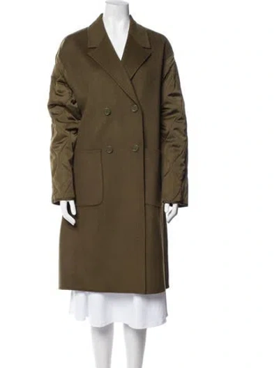 Pre-owned Allsaints Wool Coat In Green