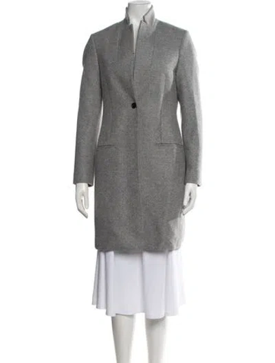 Pre-owned Allsaints Wool Coat In Grey