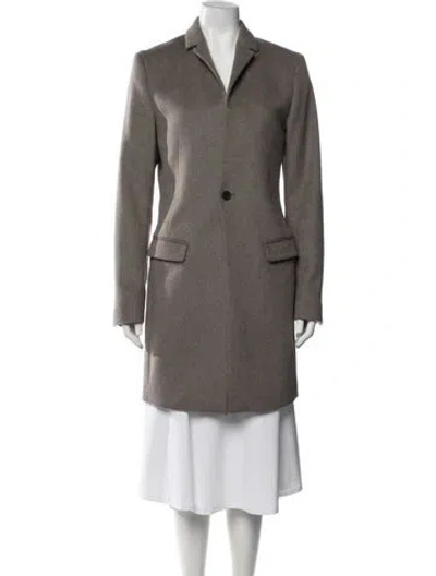 Pre-owned Allsaints Wool Coat In Grey