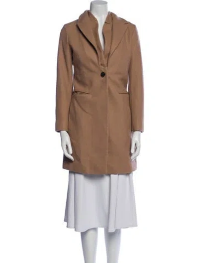 Pre-owned Allsaints Wool Coat In Neutral