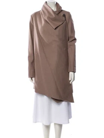 Pre-owned Allsaints Wool Coat In Neutral