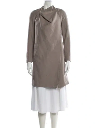 Pre-owned Allsaints Wool Coat In Neutral