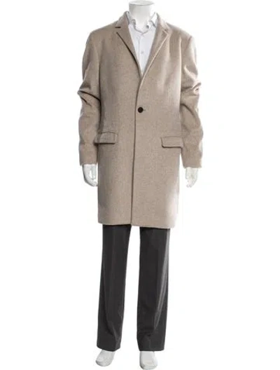 Pre-owned Allsaints Wool Coat In Neutral