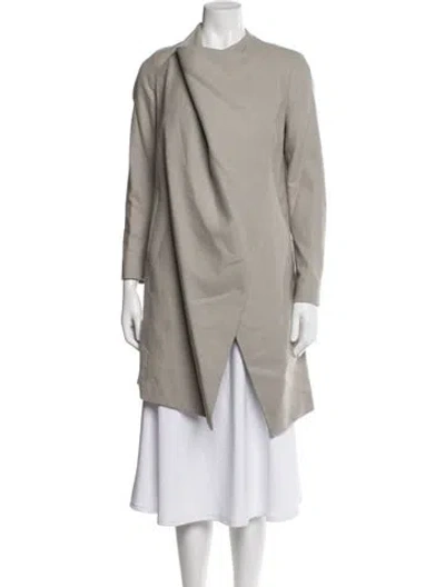 Pre-owned Allsaints Wool Coat In Neutral