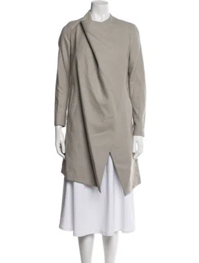 Pre-owned Allsaints Wool Coat In Neutral