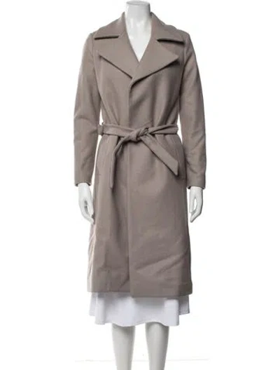 Pre-owned Allsaints Wool Coat In Neutrals