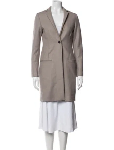 Pre-owned Allsaints Wool Coat In Neutrals