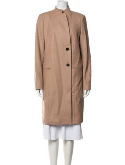Pre-owned Allsaints Wool Coat In Neutrals