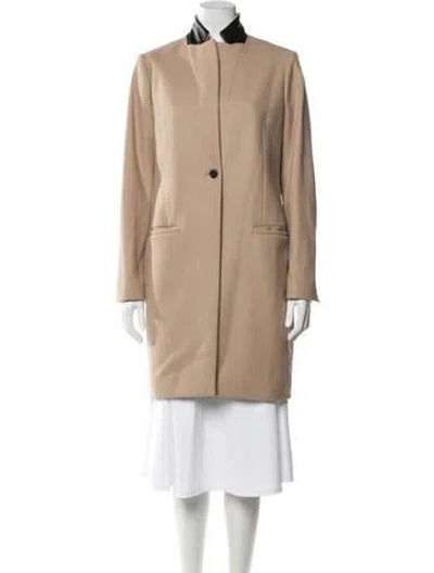 Pre-owned Allsaints Wool Coat In Neutrals