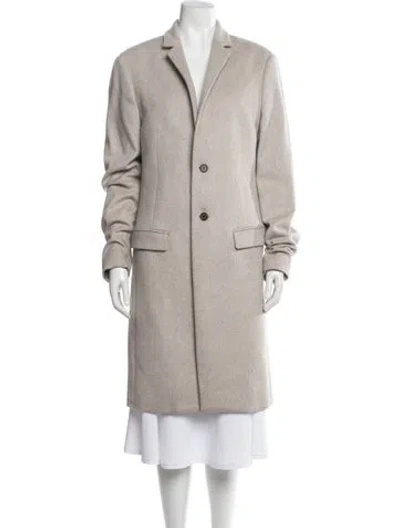 Pre-owned Allsaints Wool Coat In Neutrals