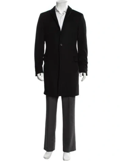 Pre-owned Allsaints Wool Coat In Purple
