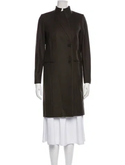 Pre-owned Allsaints Wool Coat W/ Tags In Green