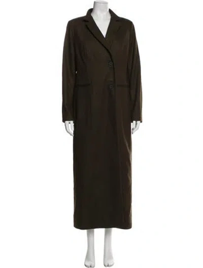 Pre-owned Allsaints Wool Coat W/ Tags In Green