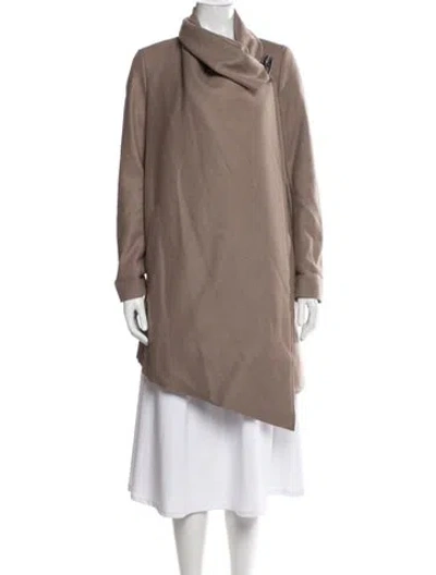 Pre-owned Allsaints Wool Coat W/ Tags In Neutral