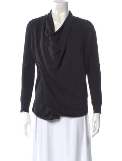 Pre-owned Allsaints Wool Cowl Neck Sweater In Black