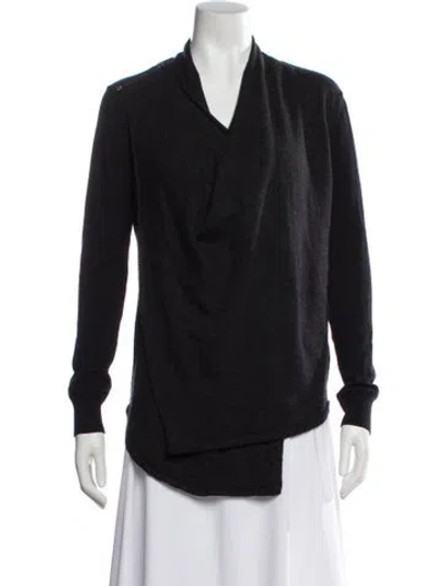 Pre-owned Allsaints Wool Cowl Neck Sweater In Black