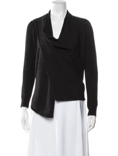 Pre-owned Allsaints Wool Cowl Neck Sweater In Black