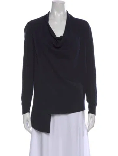 Pre-owned Allsaints Wool Cowl Neck Sweater In Black