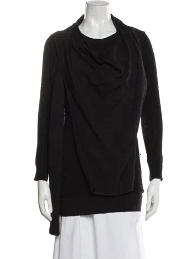 Pre-owned Allsaints Wool Cowl Neck Sweater In Gray