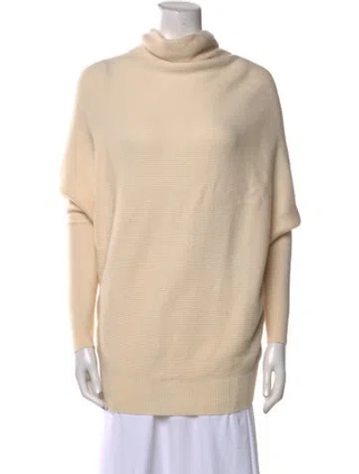 Pre-owned Allsaints Wool Cowl Neck Sweater In Neutral