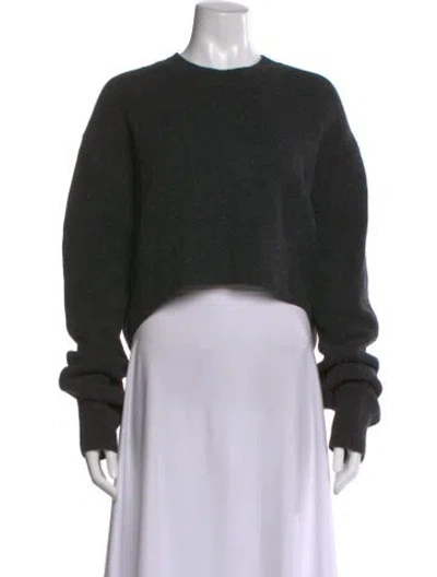 Pre-owned Allsaints Wool Crew Neck Sweater In Black