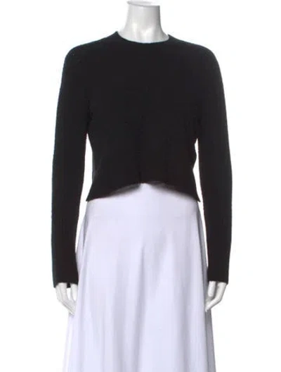 Pre-owned Allsaints Wool Crew Neck Sweater In Black