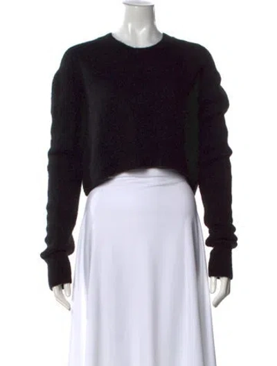 Pre-owned Allsaints Wool Crew Neck Sweater In Black