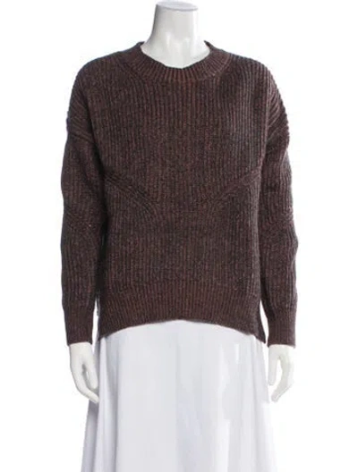 Pre-owned Allsaints Wool Crew Neck Sweater In Black