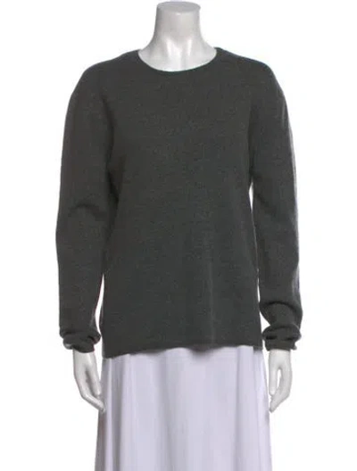 Pre-owned Allsaints Wool Crew Neck Sweater In Gray