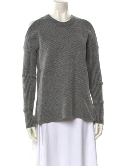 Pre-owned Allsaints Wool Crew Neck Sweater In Gray