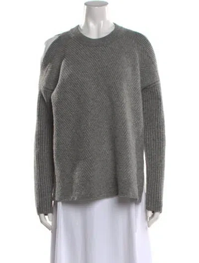 Pre-owned Allsaints Wool Crew Neck Sweater In Gray