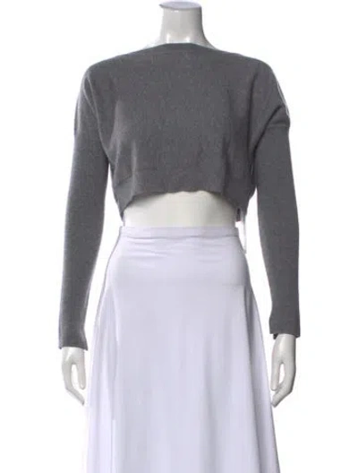 Pre-owned Allsaints Wool Crew Neck Sweater In Gray
