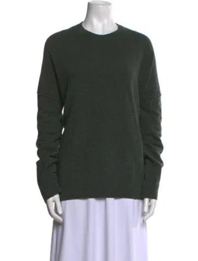 Pre-owned Allsaints Wool Crew Neck Sweater In Green
