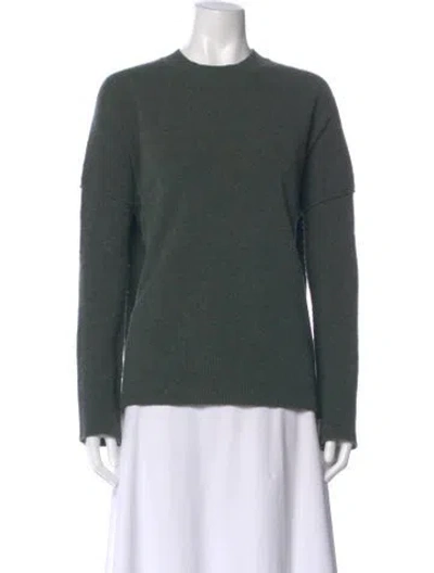 Pre-owned Allsaints Wool Crew Neck Sweater In Green