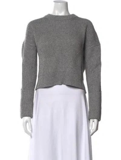 Pre-owned Allsaints Wool Crew Neck Sweater In Grey