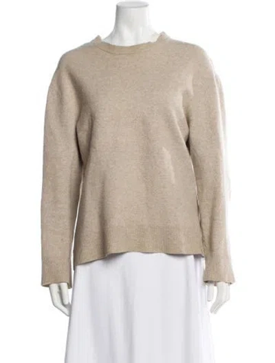 Pre-owned Allsaints Wool Crew Neck Sweater In Neutral