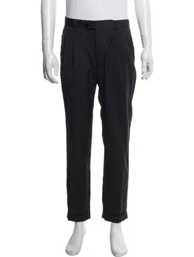 Pre-owned Allsaints Wool Dress Pants In Gray